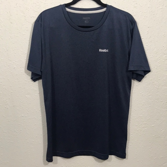 Reebok Navy/Black Short Sleeve Crew Neck T-Shirt - Picture 1 of 7